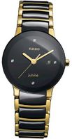 Rado R30930712 Centric Jubile Two Tone Black Ceramic Bracelet