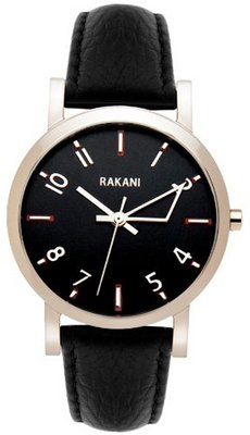 Rakani +5 40mm Black with Black Leather Band