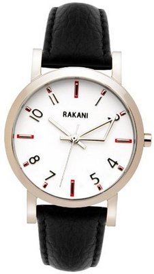 Rakani +5 40mm White with Black Leather Band