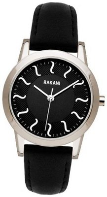 Rakani ISH 32mm Black with Black Leather Band