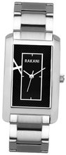 Rakani Right Around The Corner 46mm Black Rectangle with Stainless Band