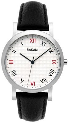 Rakani Running Behind 40mm Checkered with Black Leather Band
