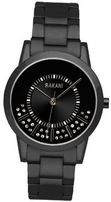 Rakani Stuck In Traffic 32mm Swarovski Crystals with Black Steel Case and Band