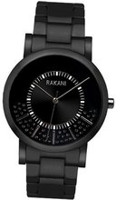 Rakani Stuck In Traffic 40mm Black Swarovski Crystals with Black Steel Case and Band