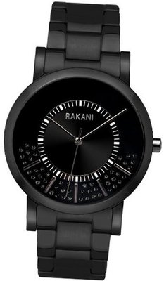 Rakani Stuck In Traffic 40mm Black Swarovski Crystals with Black Steel Case and Band