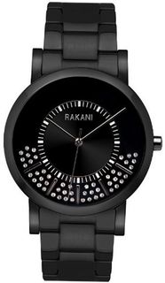 Rakani Stuck In Traffic 40mm Swarovski Crystals with Black Steel Case and Band