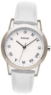 uRakani - Fashionably Late Collection Rakani Running Behind 32mm Lotus with White Leather Band 