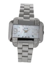Rama Swiss Stainless Steel 1 CTW Color F-G SI1-SI2 Diamond and Crystal .
