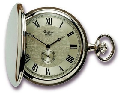 Rapport of London Chrome Plated Pocket with High Precision Quartz Movement