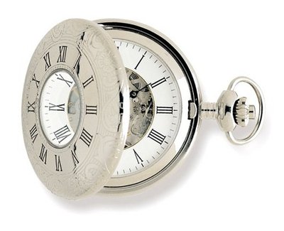 Rapport PW57 Mechanical 17 Jewel Half Hunter Skeleton Pocket