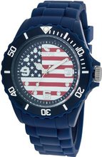 Rave Flag es USA RV1155 Midsize with Blue Silicone Band