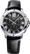 Raymond Weil Tango Black Dial Chronograph Black Leather 4891-STC-00200
