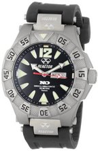 REACTOR 52801 Gamma Never Dark Black Dial Titanium Rubber Strap
