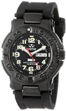 REACTOR 59581 Trident Never Dark Black Dial Black Rubber Strap Sport