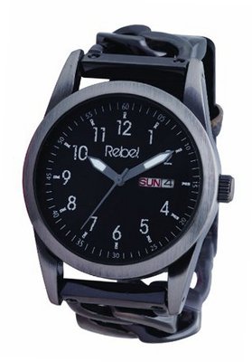 Rebel Reb1002 with Half Bracelet Half Leather Strap