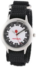 Red Balloon Kids' W000186 Black Velcro Strap Stainless Steel Time Teacher