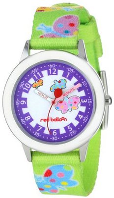 Red Balloon Kids' W000188 Butterflies Stainless Steel Time Teacher Children's