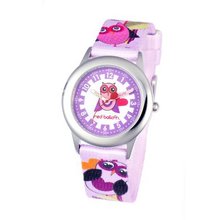 Red Balloon Kids' W000332 Red Balloon Love Owl Stainless Steel Time Teacher Printed Strap