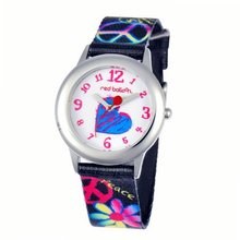 Red Balloon Kids' W000339 Peace Love and Happiness Tween Stainless Steel Printed Strap
