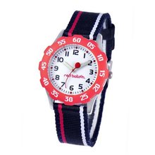 Red Balloon Kids' W000348 Sporty Boy Tween Stainless Steel Red Bezel Sport Stripped Strap
