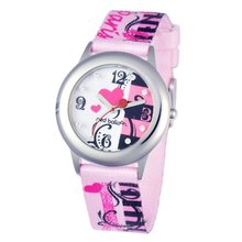Red Balloon Kids' W000355 Paris L 'Amour Tween Glitz Stainless Steel Printed Strap