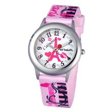 Red Balloon Kids' W000356 Paris L 'Amour Tween Glitz Stainless Steel Printed Strap