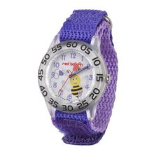 Red Balloon Kids' W001476 Plastic Analog Display Quartz Purple Nylon Strap