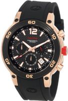 red line 50033-RG-01 Mission Chronograph Black Dial Black Silicone