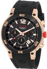 red line 50033-RG-01 Mission Chronograph Black Dial Black Silicone