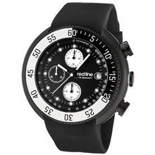 red line 50038-BB-01-WBBZ Driver Chronograph Black Dial Black Silicone