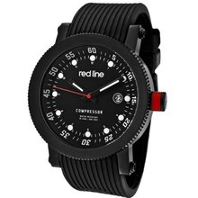 red line RL-18000-01-BB Compressor Black Dial Black Silicone
