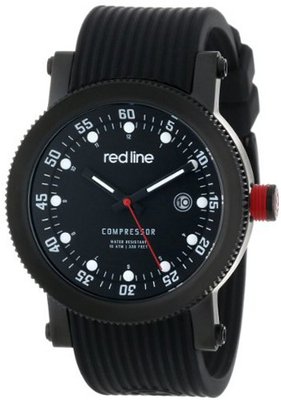 red line RL-18000-01-BBWSET Compressor Black Dial Black Silicone