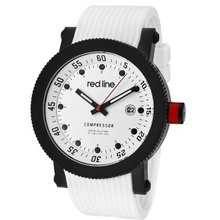 red line RL-18000-02-BB-WHT-ST Compressor White Dial Silicone