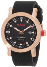 red line RL-18000-RG-01 Compressor Black Dial Black Silicone