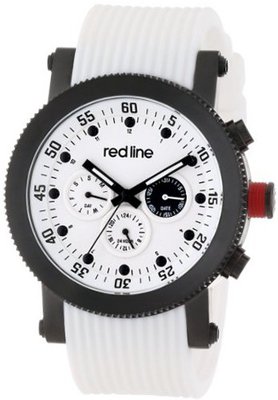 red line RL-18101-02-BB-WHT-ST-SET Compressor White Dial White Silicone Set