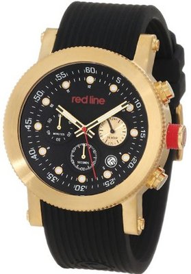 red line RL-18101VD-YG-01 Compressor Chronograph Black Dial Black Silicone