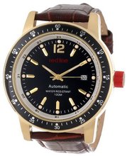 red line RL-50013-YG-01-BR-SET Meter Automatic Black Dial Brown Leather Set