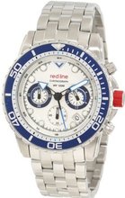 red line RL-50034-22-BL-BZ Piston Chronograph White Dial