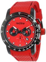 red line RL-50044-BB-05-RD Velocity Red Textured Dial Black Silicone