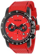 red line RL-50044-BB-05-RD Velocity Red Textured Dial Black Silicone
