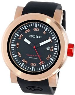 red line RL-50049-RG-01 Torque Sport Black Dial Silicone Band