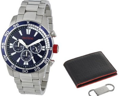 red line RL-60007-SET Cruiser Chronograph Dark Blue Dial Stainless Steel Set