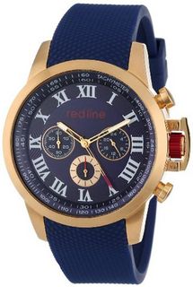red line RL-60052 Chronograph Blue Dial Blue Textured Silicone
