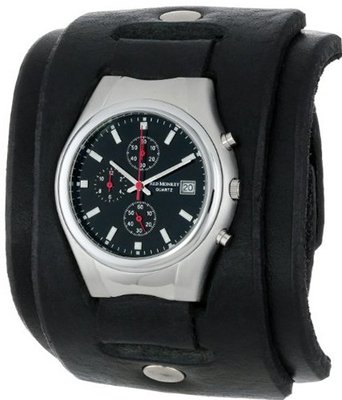 Red Monkey Designs RM102G-CH Mark II Chronograph Black Leather