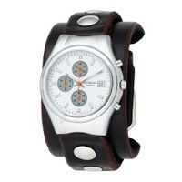 Red Monkey Designs RM300-SS Chronograph Brown Leather with Studs