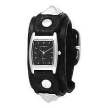 Red Monkey Designs Unisex RM159-RBLA1 Rebel 1 Black Leather Black Dial