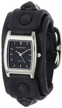 Red Monkey Designs Unisex RM159-RBLA3 Rebel 3 Black Leather Black Dial
