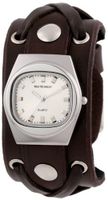Red Monkey Designs Unisex RM666-XA4 X-Strap 4 Brown Leather White Dial