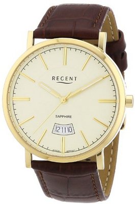 Regent Quartz 11100212 with Leather Strap