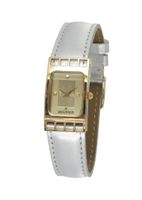 R?gnier Cadrage Ladies Analog 2070222 with Silver Leather Strap